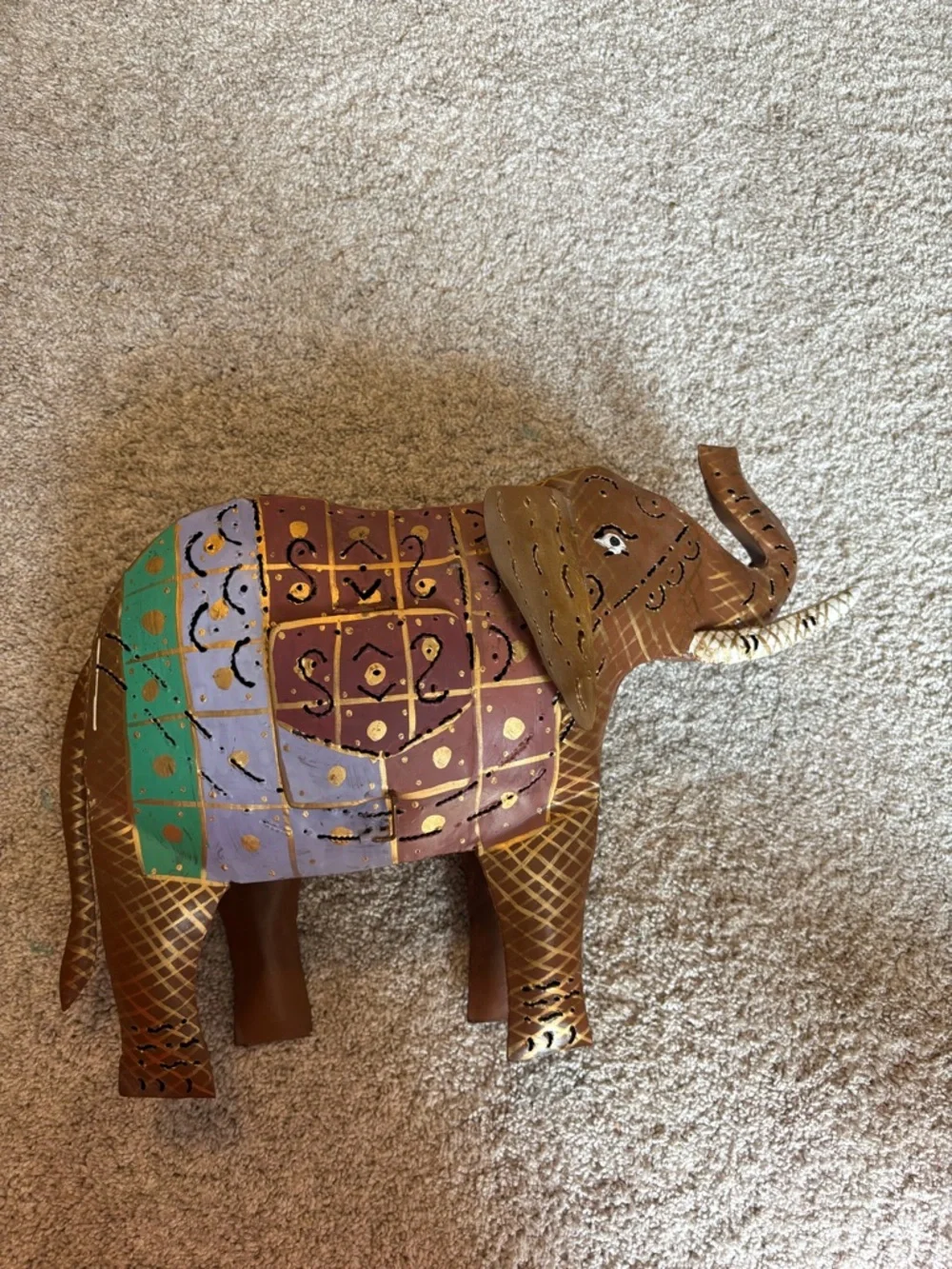 Pier 1 Imports India Metal Decorated Metal Elephant Tea Candle Holder Lantern